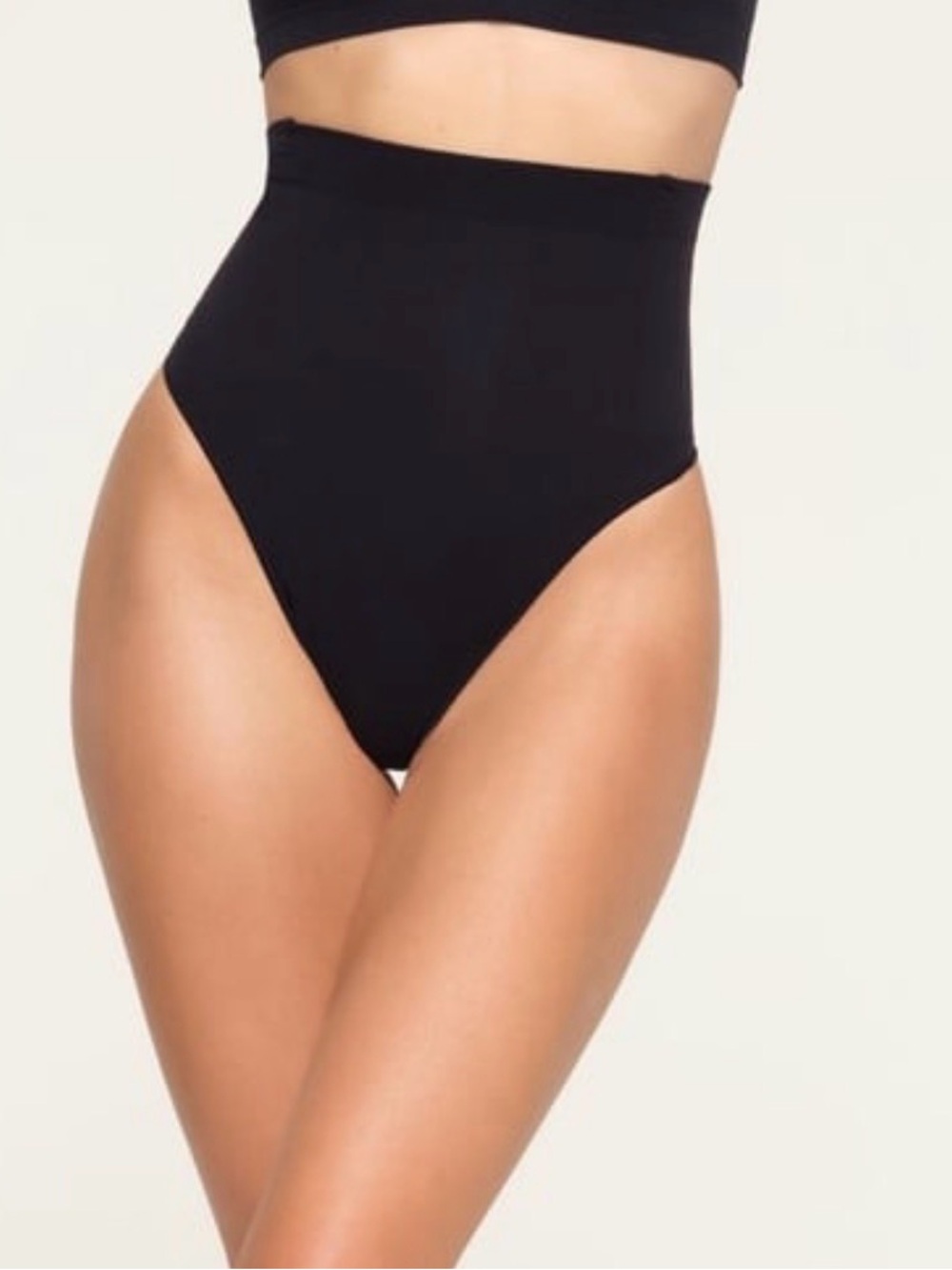 NWOT SKIMS High-Waist Shaping Thong in Onyx Small